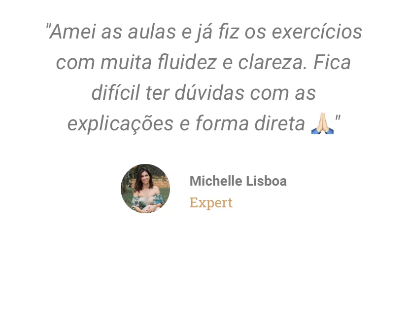 Depoimento em print
